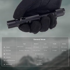 ThruNite Archer 2A C side profile highlighting slim design and durable finish