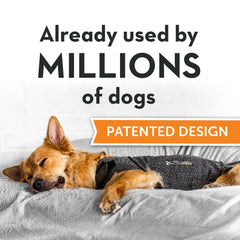 Thundershirt detalle del tejido transpirable para comodidad prolongada