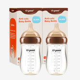 thyseed front packaging showing two glass bottles for safe feeding