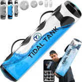 Tidal Tank front view showing aqua bag and ergonomic handles for versatile workouts