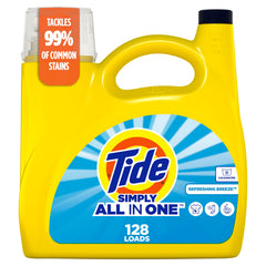 Tide envase frontal Refreshing Breeze mostrando diseño y volumen 168 fl oz