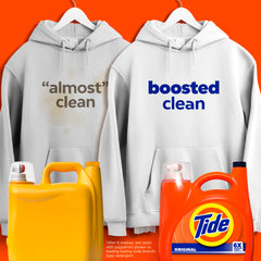 Detalle de textura de detergente Tide que muestra espuma eficaz limpiadora