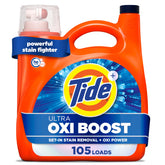 Tide Ultra Oxi Boost frente del envase mostrando etiqueta clara y cantidad