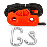 Tie Boss frente del embalaje naranja mostrando el kit completo y beneficio de lista inmediata
