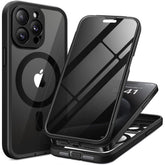 TIESZEN funda frontal para iPhone 15 Pro Max, ajuste seguro y acabado negro