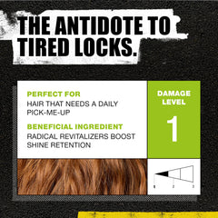 TIGI Bed Head etiqueta y lista de ingredientes resaltando hidratación