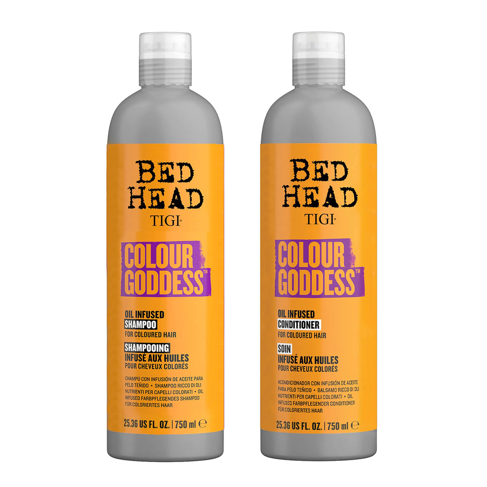 TIGI Bed Head frente del envase mostrando el set para cabello teñido y protección del color