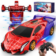 TIKAFONY front packaging showing spider-transform RC car and remote, highlights play value