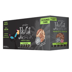 Tiki Cat After Dark pack frontal mostrando latas y variedad para elección informada