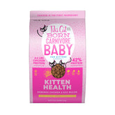 TIKI PETS paquete frente muestra pollo como primer ingrediente y nutrición concentrada