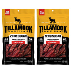 Tillamook Country Smoker paquete frontal mostrando tamaño y conveniencia