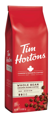 Tim Hortons bolsa frontal mostrando marca y peso para comprar con confianza
