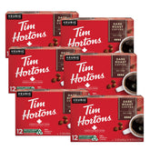 Tim Hortons paquete frontal de cápsulas K-Cup mostrando el diseño y conveniencia