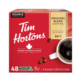 Tim Hortons front packaging showing 48-count pods and clear brand appeal