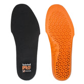 Timberland PRO orange insole front view showing durable design and visible anti-fatigue shape for comfort