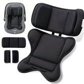 TinlyFinly front view of black infant insert showing full shape and fit