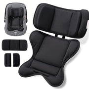 TinlyFinly front view of black infant insert showing full shape and fit