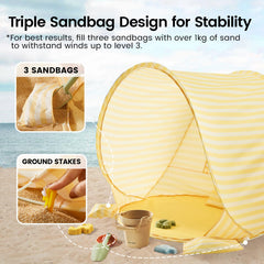 Tiny Land interior con colchoneta cómoda para bebé y fácil acceso