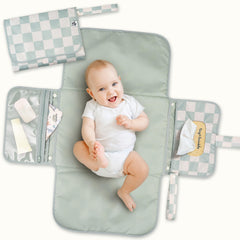 Tiny Twinkle vista frontal del cambiador impermeable, fácil de limpiar