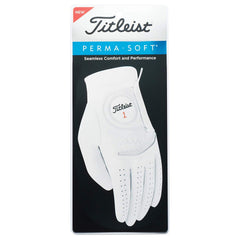 Titleist guante Perma-Soft vista frontal muestra ajuste y tacto cómodo