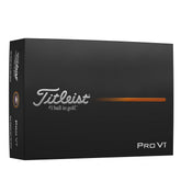 Titleist Pro V1 front packaging showing premium branding and set benefit