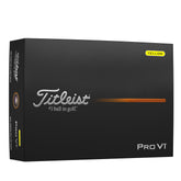 Titleist Pro V1 Yellow front packaging showing bright yellow box and branding for visibility