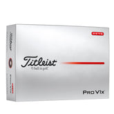 Titleist Pro V1x High #'s front packaging showing premium box and identification benefits