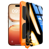 Protector TOCOL frontal mostrando ajuste perfecto al iPhone 17 Pro y claridad