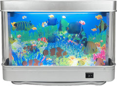 Tokenkuko vista frontal de la lámpara acuario crea ambiente relajante