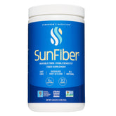 Tomorrow's Nutrition frasco Sunfiber al frente mostrando el envase y claridad del producto