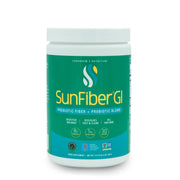 Tomorrow's Nutrition product jar front view showing Sunfiber GI benefits