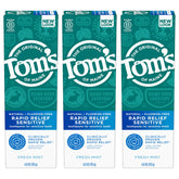 Tom's of Maine frente del empaque menta fresca mostrando beneficios