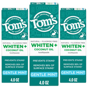 Tom's of Maine vista frontal del paquete con ventaja natural