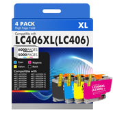 Toner H-Party frontal del pack mostrando los cuatro cartuchos y ahorro