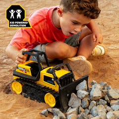 Tonka steel chassis detail revealing metal durability for long-lasting play benefit