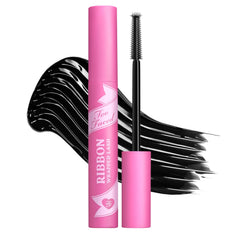 Too Faced máscara frontal mostrando diseño y beneficio alargador