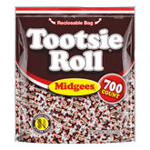 Tootsie Roll bolsa frontal mostrando 700 piezas, solución para eventos