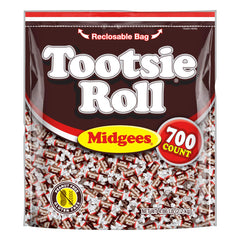 Tootsie Roll bolsa frontal mostrando 700 piezas, solución para eventos