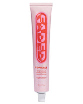 Topicals faded front packaging showing bottle and label, clear brightening benefit