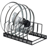 Toplife organizador frontal mostrando tapas y bandejas ordenadas y ahorro de espacio