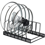 Toplife organizador frontal mostrando tapas y bandejas ordenadas y ahorro de espacio