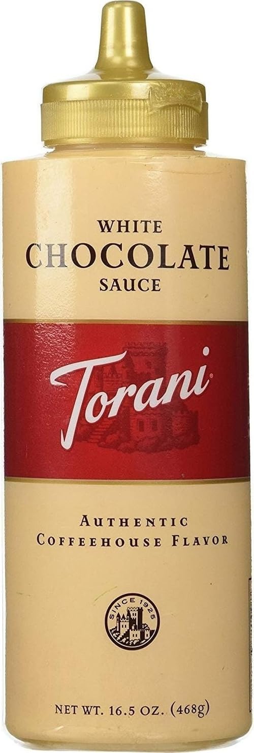 Torani botella frente mostrando envase y beneficios para bebidas