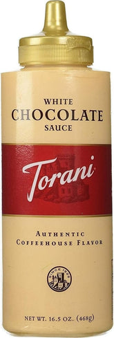 Torani botella frente mostrando envase y beneficios para bebidas