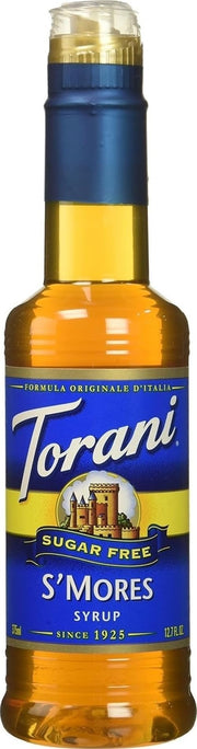 Torani botella pack delante mostrando 4 unidades y la etiqueta