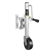 Torin front view showing robust jack for easier trailer lifting