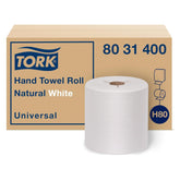 Tork H80 front packaging showing rolls and brand for easy identification and efficient restocking