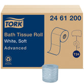 Tork rollo frontal con embalaje individual mostrando higiene y capacidad