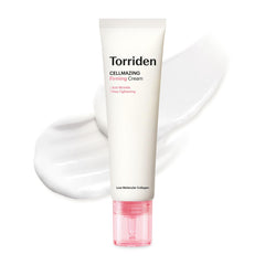 Torriden crema frontal en envase reciclado mostrando diseño y volumen