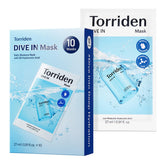 Torriden front packaging showing 10-sheet mask set and benefits