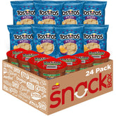 Frito Lay pack de 24 Tostitos Bitesize Rounds vista frontal práctico para snacks